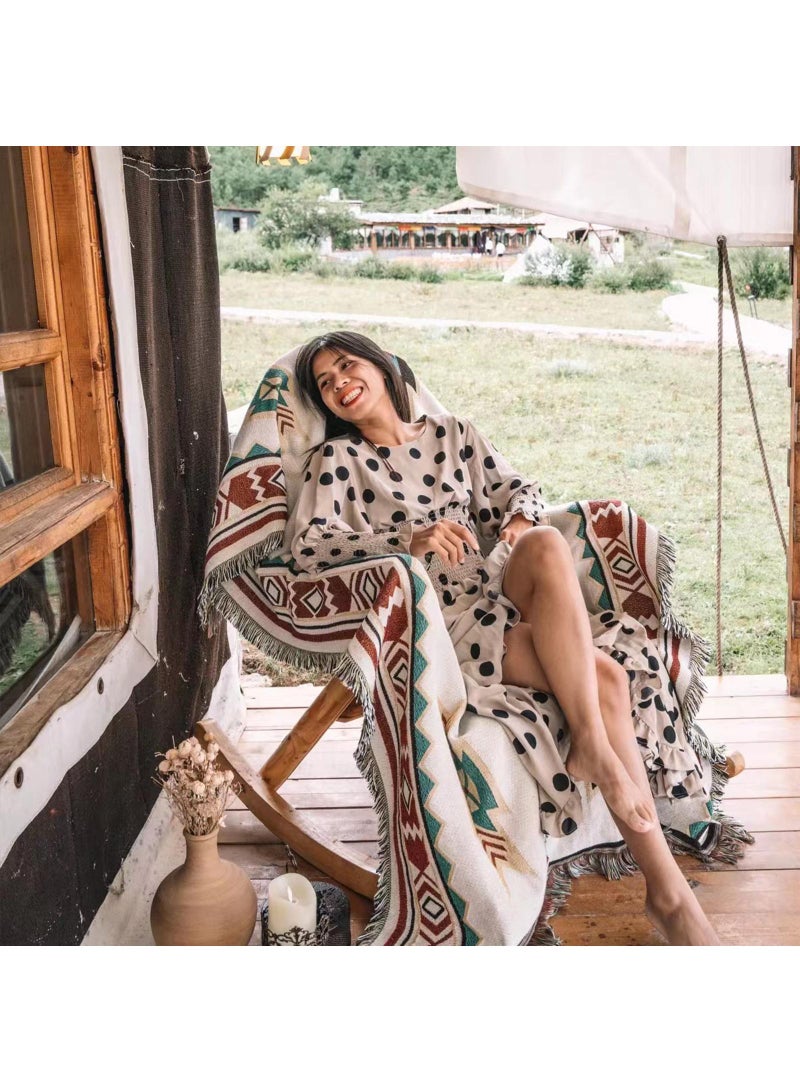 Y&D 160*130cm Camping Blanket Outdoor Blanket Picnic Blanket Sofa Blanket Bed End Blanket Air Conditioning Blanket Shawl Blanket Thread Blanket  - Image 5