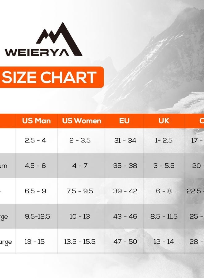 WEIERYA Merino Wool Ski Socks for Men, Women & Youth - Over-the-Calf Full Cushion Thermal Snowboard Socks, Winter Performance, Blue, L - Image 4