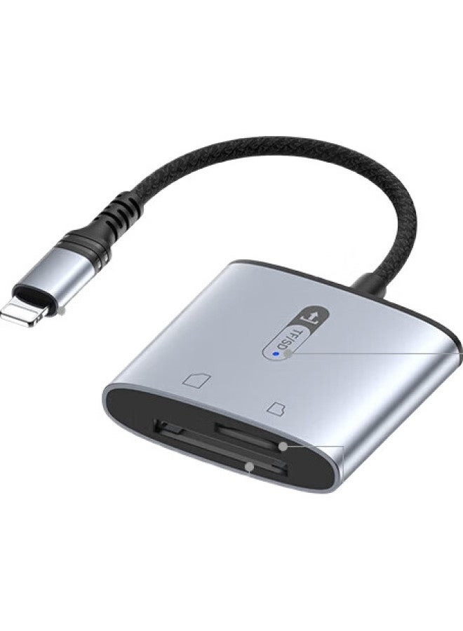 Dooseyuon Deyu Apple Card Reader, High-Speed Data Transfer For Smartphones, Mirrorless And Dslr Cameras/Drone Sd Cards And Tf Cards, Compatible With Iphone And Ipad - Image 2