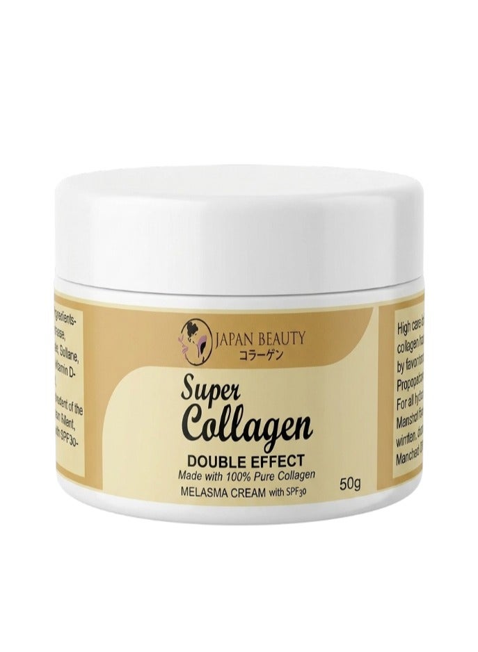 Super Collagen Double Effect Melasma & Whitening Cream with SPF30 - 50g - Image 1