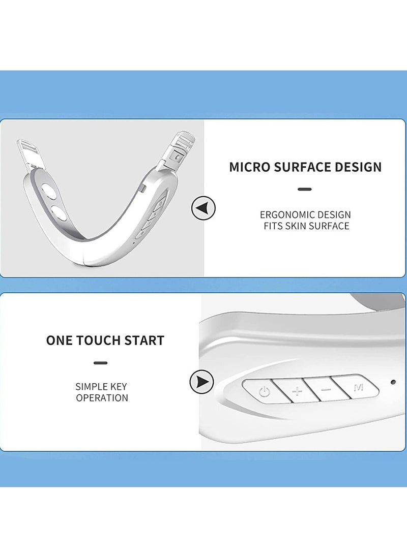RUKYU - Facial Slimming V Facial Massager, Double Chin Machine, 6 Modes, 12 Intensity Levels, Face Lift Device, Intelligent Lifting Firming Saggy Skin Tightening Machine Women Skin Care, V-shaped Cheek Lift - Image 1