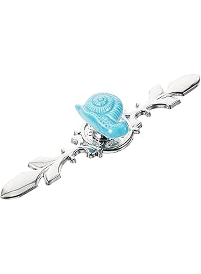 Blue Snail Cartoon Cabinet Handle Alloy Decorative Drawer Pull For Wardrobe Furniture - Image 1