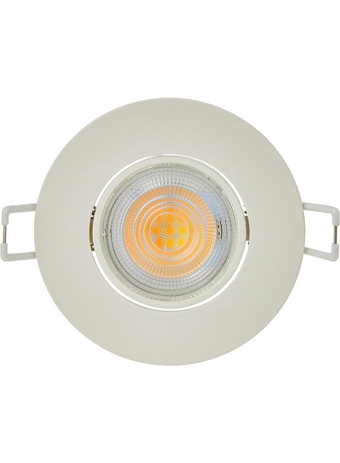 ليناكز الأصلي مصباح كشاف LED طراز SL052 RD SPOT 070، بقوة 5.8 واط، لون أبيض دافئ (2700 كلفن)، هيكل أبيض - أبيض دافئ - Image 1