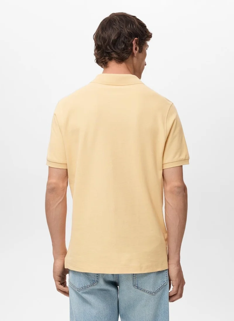 Mango Man Regular-Fit  Piqué Polo Shirt