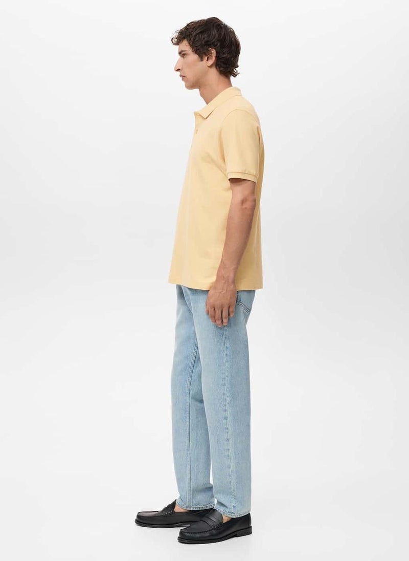 مانجو مان تيشيرت بولو بياقة بيكيه بقصة عادية - Image 3