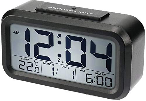 Lilone Digital Alarm Table Clock for Students Heavy Sleepers | Black | Size 5x3x2 - Image 3