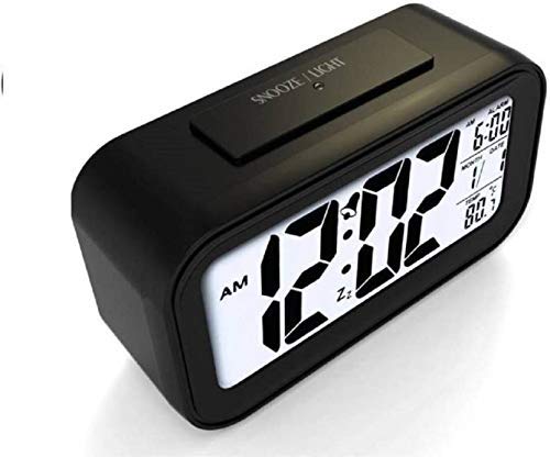 Lilone Digital Alarm Table Clock for Students Heavy Sleepers | Black | Size 5x3x2 - Image 5