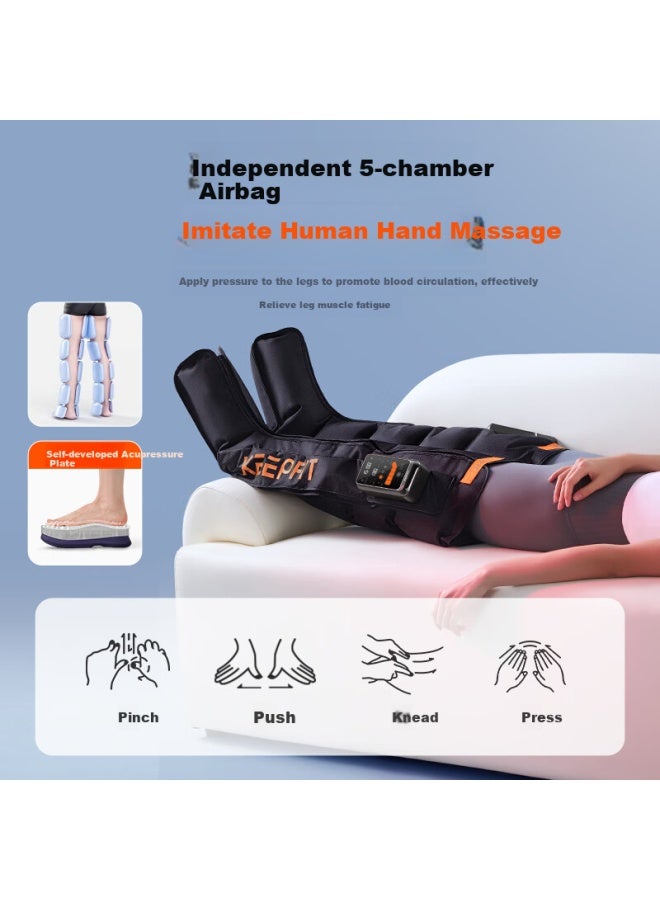 Keepfit L12 Air Pressure Recovery Boots, Air Wave Leg Massager, Automatic Kneading Device For Thighs And Calf Muscles, Relieves Muscle Soreness And Tension, Promotes Meridian Circulation, Full Body S Size, Left Leg - Image 1