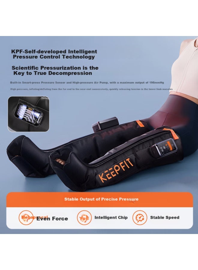Keepfit L12 Air Pressure Recovery Boots, Air Wave Leg Massager, Automatic Kneading Device For Thighs And Calf Muscles, Relieves Muscle Soreness And Tension, Promotes Meridian Circulation, Full Body S Size, Left Leg - Image 3