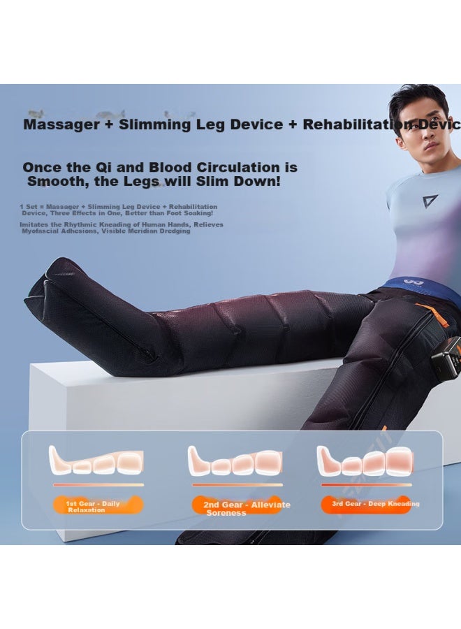Keepfit L12 Air Pressure Recovery Boots, Air Wave Leg Massager, Automatic Kneading Device For Thighs And Calf Muscles, Relieves Muscle Soreness And Tension, Promotes Meridian Circulation, Full Body S Size, Left Leg - Image 2