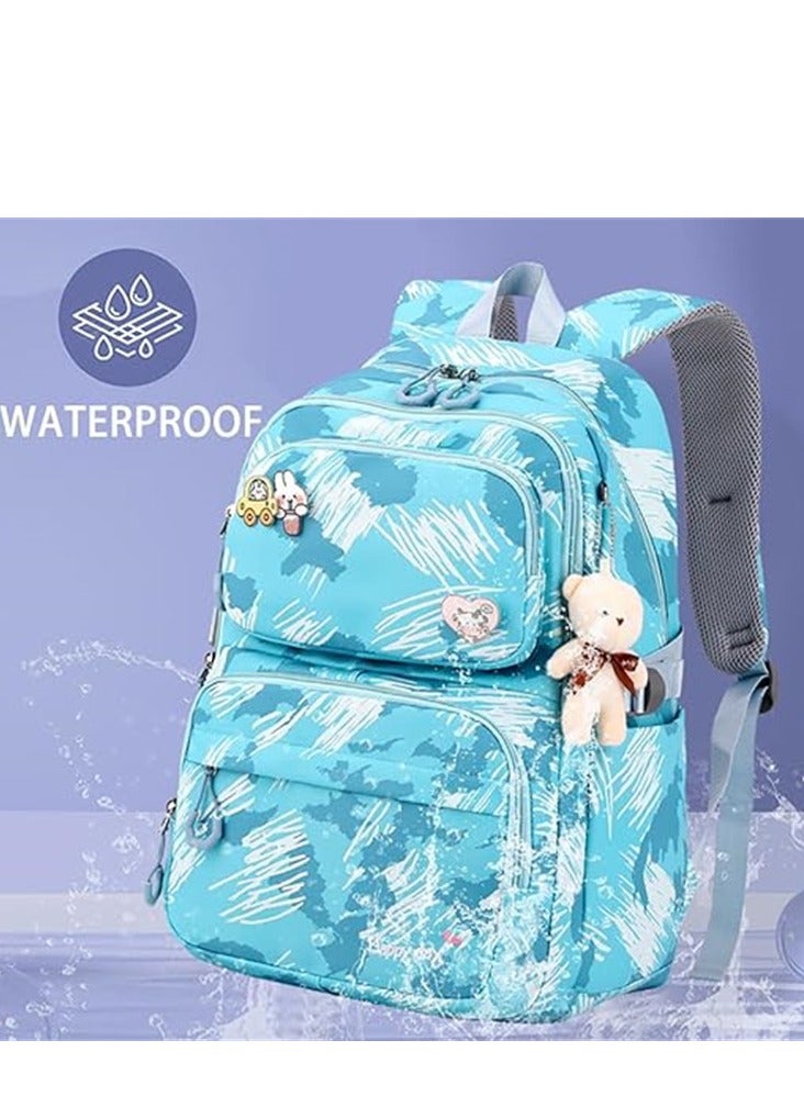 Kids Travel Backpack Portable Students Rolling Backpack with Wheels Primary Children Carry on Luggage Trolley Case Bag - Image 2