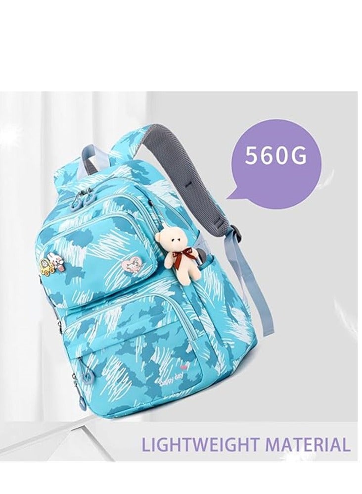 Kids Travel Backpack Portable Students Rolling Backpack with Wheels Primary Children Carry on Luggage Trolley Case Bag - Image 3