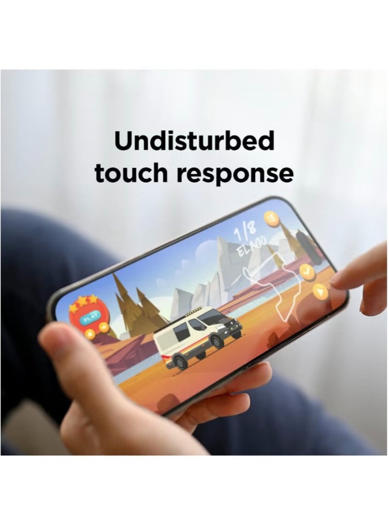 Beyox Tempered Screen Protector for Google Pixel 9A Tempered Glass Screen Protector 9H Hardness Anti Fingerprint Scratch Resistant Glass - Image 3