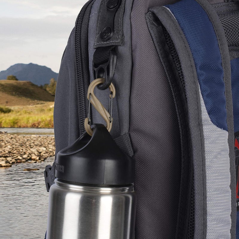 NiteIze S-Biner Size #2 Dual Carabiner, Strong Glass-Filled Nylon Plastic, Coyote - Image 3