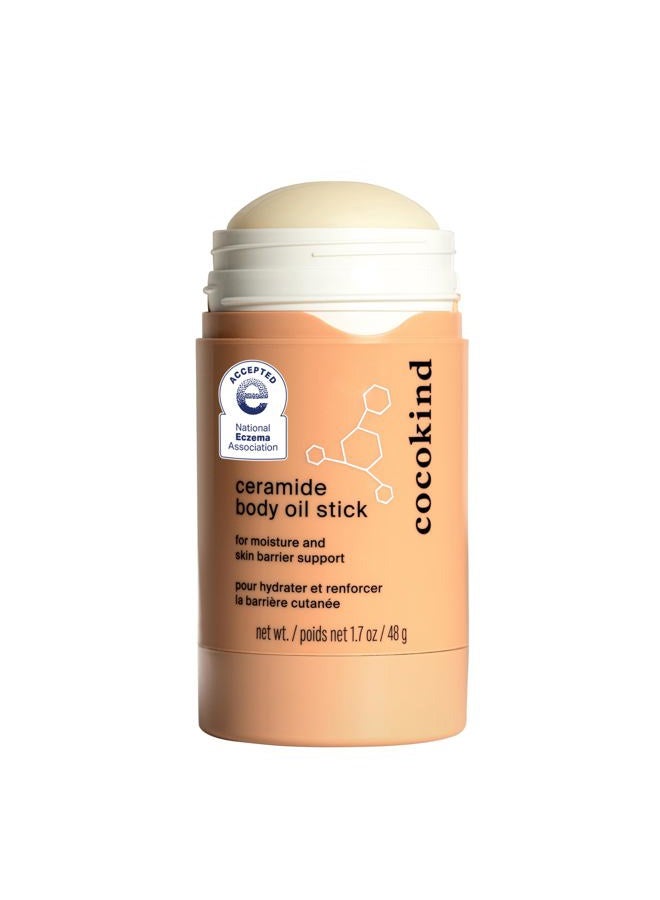 Cocokind Ceramide Body Oil Stick, Mess-Free Moisturizer, All Skin Types including Sensitive Skin, Fragrance Free, Cruelty Free, Vegan, 1.7 oz - Image 1