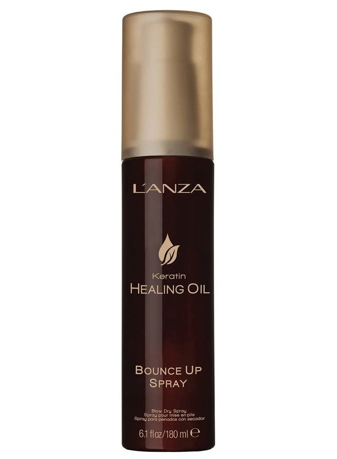 L'anza Keratin Healing Oil Bounce Up Hair Spray, Boosts Volume and Shine, With a Weightless Formula, For an Extra Push of Plump, Body & Bounce (6.1 Fl Oz) - Image 1