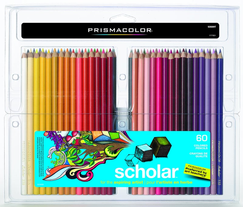 Prismacolor Scholar Colored Pencils, Adult Coloring, 60 Pack - Image 1