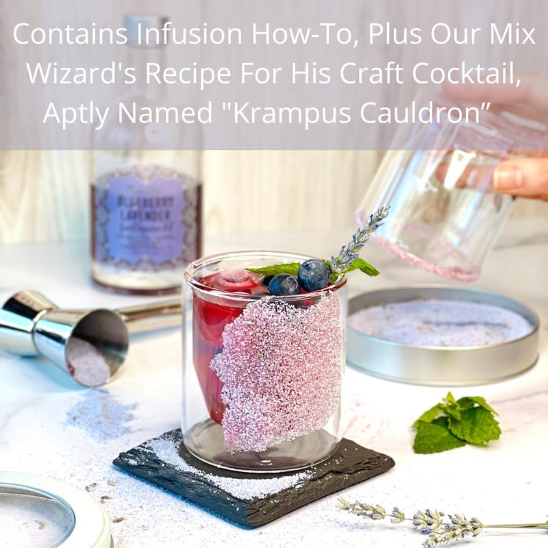 MixCraft Spirit Infusion Premium Craft Cocktail & Mocktail Mixer Refill Packet Refill Packet (Set of 2 Potion Pouches), Blueberry Lavender - Image 5