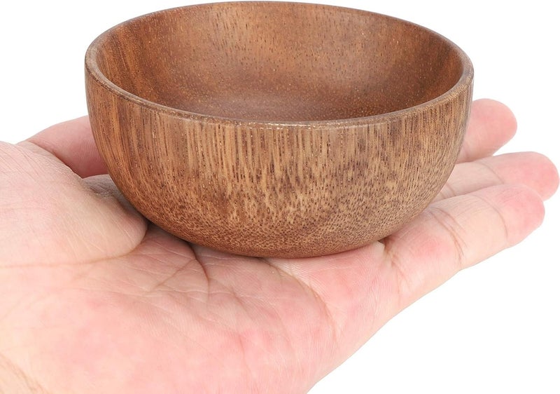 klarako Kitchen Bowl, Small Wooden Bowl, Multi Function Food Grade Japanese Dipping Tableware, Kitchen Bowl with, Dishwasher Safe - Image 5
