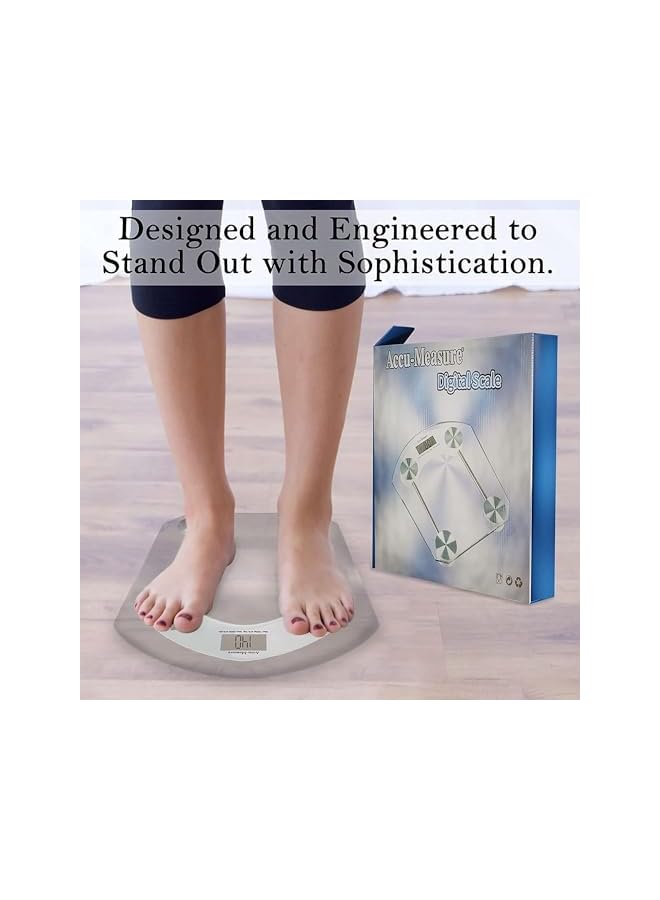 promass Digital Weight Scale – 180kg Max Weight Capacity, Smart Bathroom Weighing Machine – Perfect Scales for Body Weight, Fitness, and Home Use – Digital Scale for Body and Kitchen - Image 5