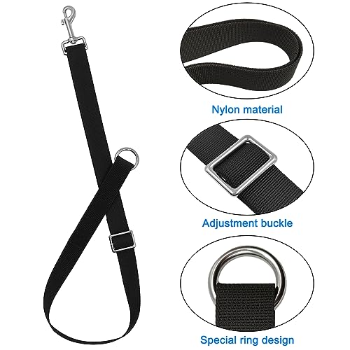 IOUALEY 5 Pcs Horse Bucket Strap Hangers, Bucket Straps for Horse Stalls, Horse Suppliers Adjustable Nylon Straps, Bucket Hanger Use for Horse Outdoor Feeders, Water Buckets, Hay Bag Nets (Black) - Image 3