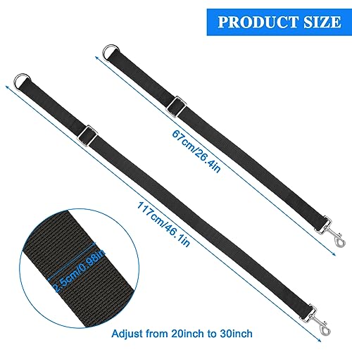 IOUALEY 5 Pcs Horse Bucket Strap Hangers, Bucket Straps for Horse Stalls, Horse Suppliers Adjustable Nylon Straps, Bucket Hanger Use for Horse Outdoor Feeders, Water Buckets, Hay Bag Nets (Black) - Image 2