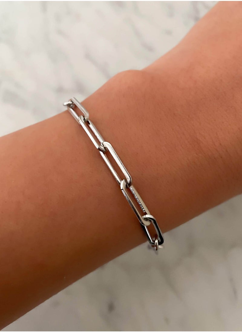 Clé de Lune - Empty Chain Bracelet- Silver - Image 1
