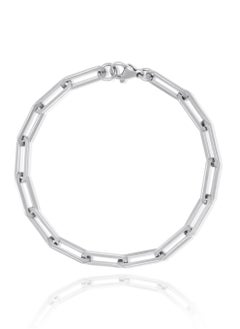 Empty Chain Bracelet- Silver