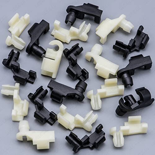 Rexka 10 Sets Door Handle Lock Rod Hood Latch Locking Push Clip Kit 5/32 Rod for GM Ford Chrysler Dodge Jeep Buick Cadillac Chevrolet Oldsmobile Pontiac Pickups Suvs - Image 1