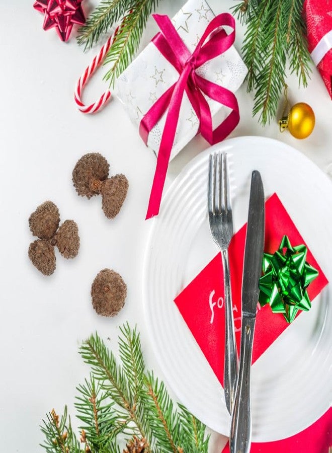 جارنيك مجموعة جارنيك من 200 قطعة من أغطية ثمار البلوط الريفية لأعمال الخريف اليدوية، أغطية طبيعية لثمار البلوط لتزيين المنزل بنفسك، مناسبة لتزيين طاولات عيد الشكر وعيد الميلاد. - Image 3