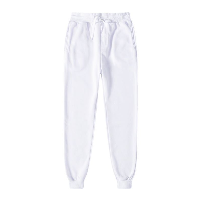 Casual Sports Straight Pants Mens Autumn 2024 New Oversize Plus Size Fashionable Brand Loose Simple Skinless Pants White 