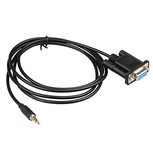 Relper Lineso DB9Pin Female to DC3.5mm Serial Cable-6 Feet Black - Image 1