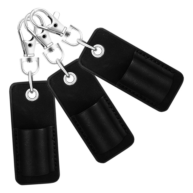 3pcs Pu Pen Holder: Portable Eyeglasses Sleeve Pocket Protector For Pencils Ballpoint Pens And Glasses Office School And Outdoor Activities - Image 3