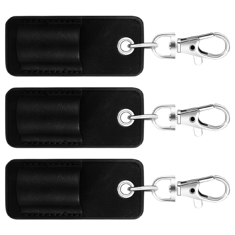 3pcs Pu Pen Holder: Portable Eyeglasses Sleeve Pocket Protector For Pencils Ballpoint Pens And Glasses Office School And Outdoor Activities - Image 1