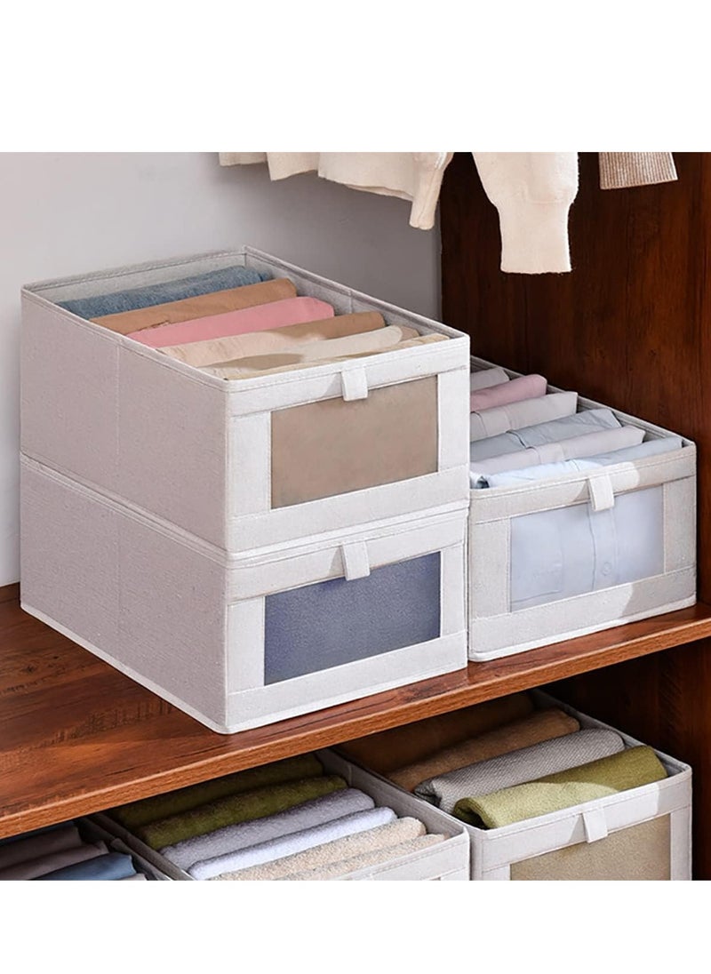 DUNISO 3 pack Drawer Organiser, 7 Grids Clothes Organizer, Elevate your Closet with Foldable Storage Organize, Stylish Wardrobe Organizers and Storage  - Image 2