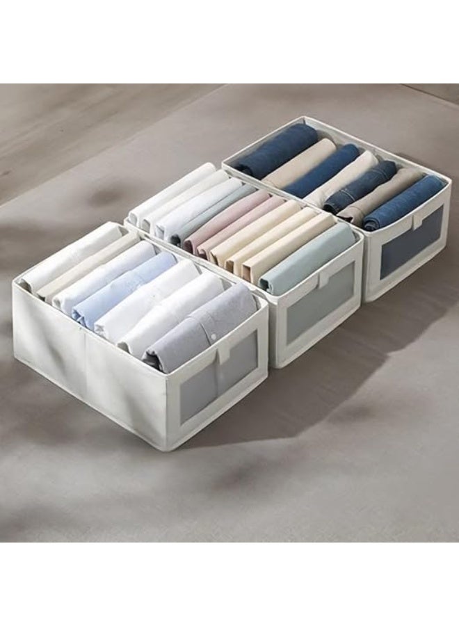 3 pack Drawer Organiser, 7 Grids Clothes Organizer, Elevate your Closet with Foldable Storage Organize, Stylish Wardrobe Organizers and Storage