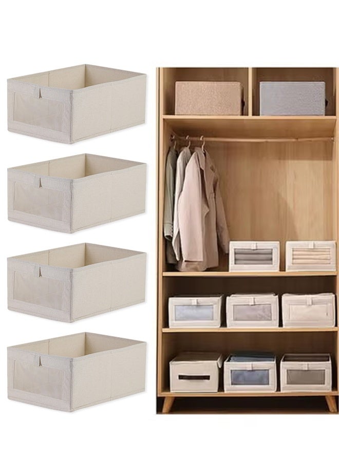 DUNISO 3 pack Drawer Organiser, 7 Grids Clothes Organizer, Elevate your Closet with Foldable Storage Organize, Stylish Wardrobe Organizers and Storage - Image 1