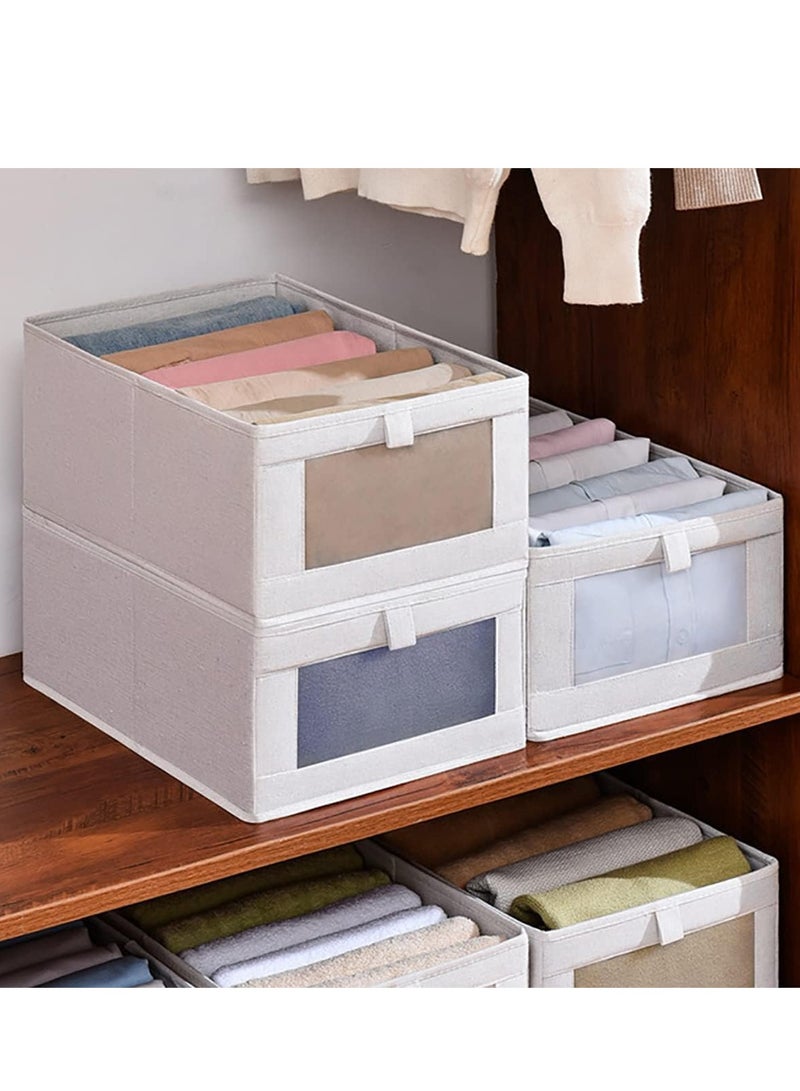 DUNISO 3 pack Drawer Organiser, 7 Grids Clothes Organizer, Elevate your Closet with Foldable Storage Organize, Stylish Wardrobe Organizers and Storage - Image 3