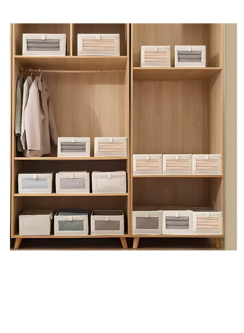 DUNISO 3 pack Drawer Organiser, 7 Grids Clothes Organizer, Elevate your Closet with Foldable Storage Organize, Stylish Wardrobe Organizers and Storage - Image 5