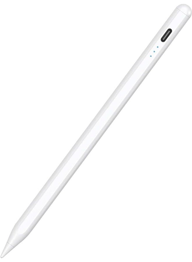 Lyaxm Stylus Pen for iPad 9th&10th Gen, Apple Pencil 2nd Generation, 2X Fast Charge Apple Pen for iPad 2018-2023, iPad Pencil for iPad Pro 11/12.9 3/4/5 Gen, iPad Mini 5/6, iPad 6/7/8, iPad Air 3/4/5, White