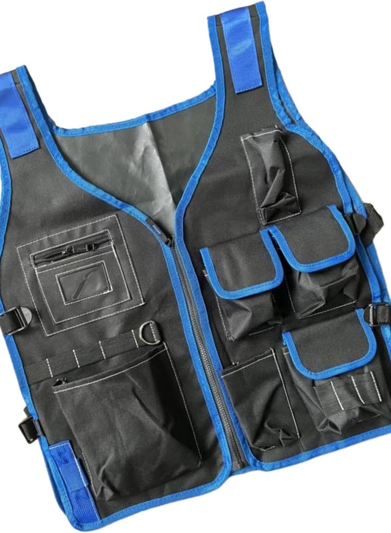 GGOOT Tool Vest Electrician Multi Pockets Hardware Tool Storage Bag Adjustable Electrician Work Vest Work Vest for Home  - Image 4