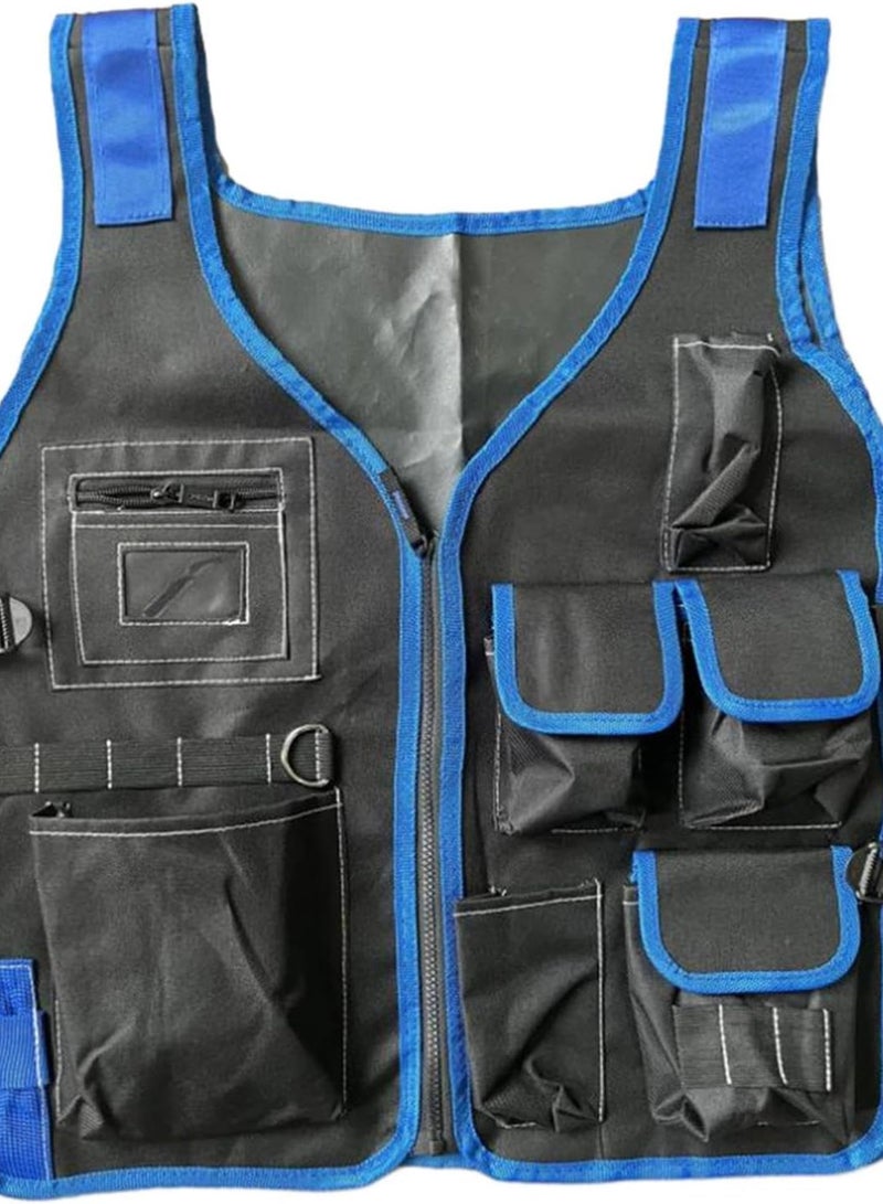 GGOOT Tool Vest Electrician Multi Pockets Hardware Tool Storage Bag Adjustable Electrician Work Vest Work Vest for Home  - Image 5