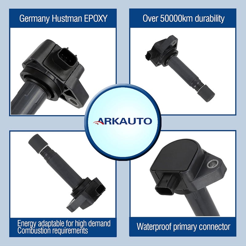 ARKAUTO 6PCS Ignition Coil Set for Honda Ridgeline, Pilot, Acura MDX, ZDX, RDX 3.5 V6 - Image 2