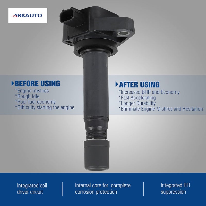 ARKAUTO 6PCS Ignition Coil Set for Honda Ridgeline, Pilot, Acura MDX, ZDX, RDX 3.5 V6 - Image 3