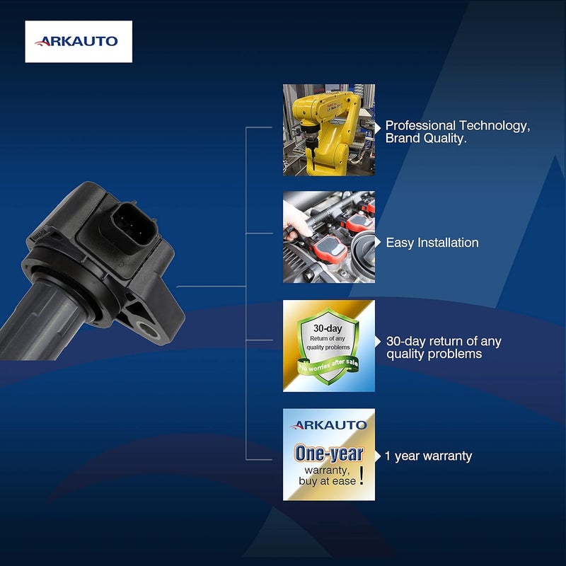 ARKAUTO 6PCS Ignition Coil Set for Honda Ridgeline, Pilot, Acura MDX, ZDX, RDX 3.5 V6 - Image 5