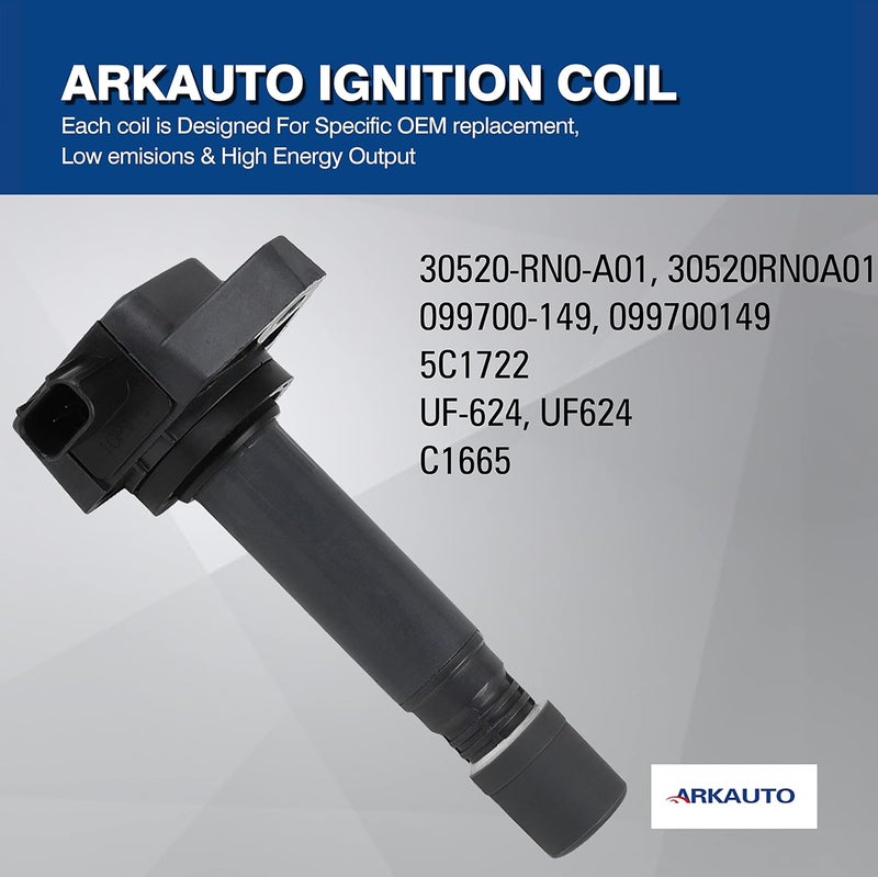 ARKAUTO 6PCS Ignition Coil Set for Honda Ridgeline, Pilot, Acura MDX, ZDX, RDX 3.5 V6 - Image 4