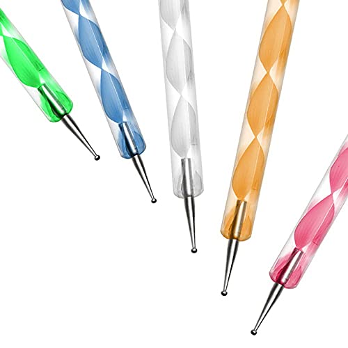 Belicia Nail Art Design Tools 5pcs Nail Dotting Pen Tool Nail Art Tip Dot Paint Manicure kit - Image 3