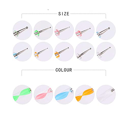Belicia Nail Art Design Tools 5pcs Nail Dotting Pen Tool Nail Art Tip Dot Paint Manicure kit - Image 5
