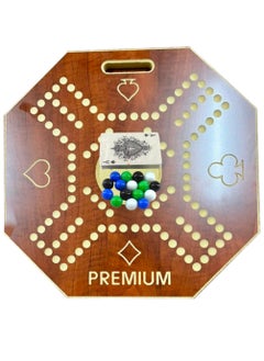 Jackaroo High Quality 4 Player Jackaroo Board Game And Card Set With 16pcs Marble-38x38 cm  - Image 1