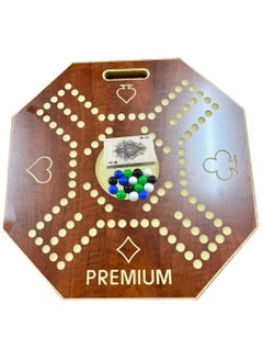 Jackaroo High Quality 4 Player Jackaroo Board Game And Card Set With 16pcs Marble-38x38 cm  - Image 3